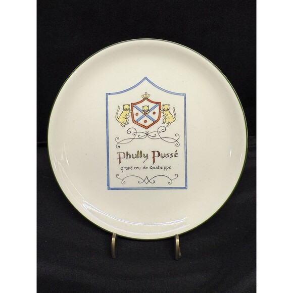 Set of 6 Delano Studio 1976 Humorous Hand Painted Wine Dessert plates 7.25" - Picture 13 of 16